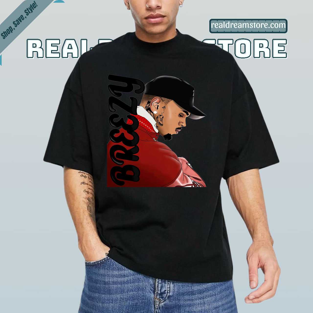 Chris Brown "Breezy Bowl Xx" Official Merch Tshirt - Chris Brown Dark Color Tee